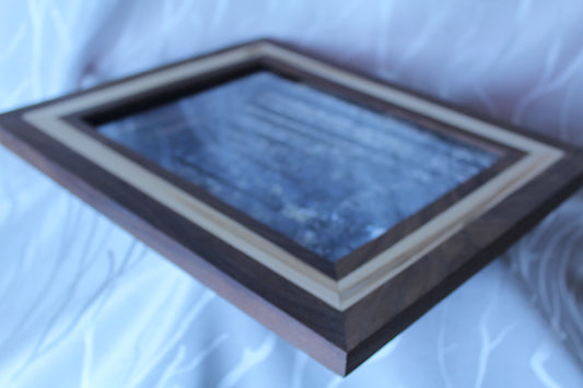 Walnut Frame w/ Maple Inlay
